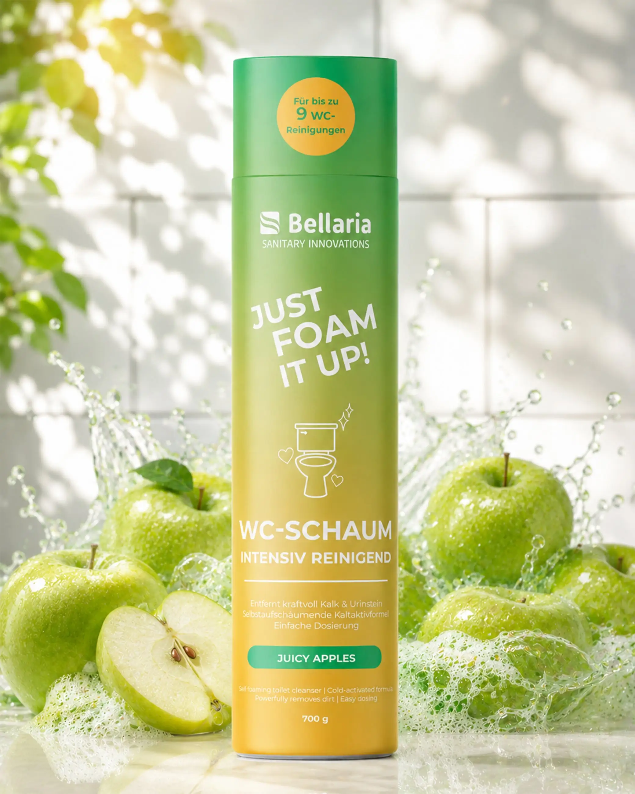 WC Temizlik Tozu "Green Apple" 700 g