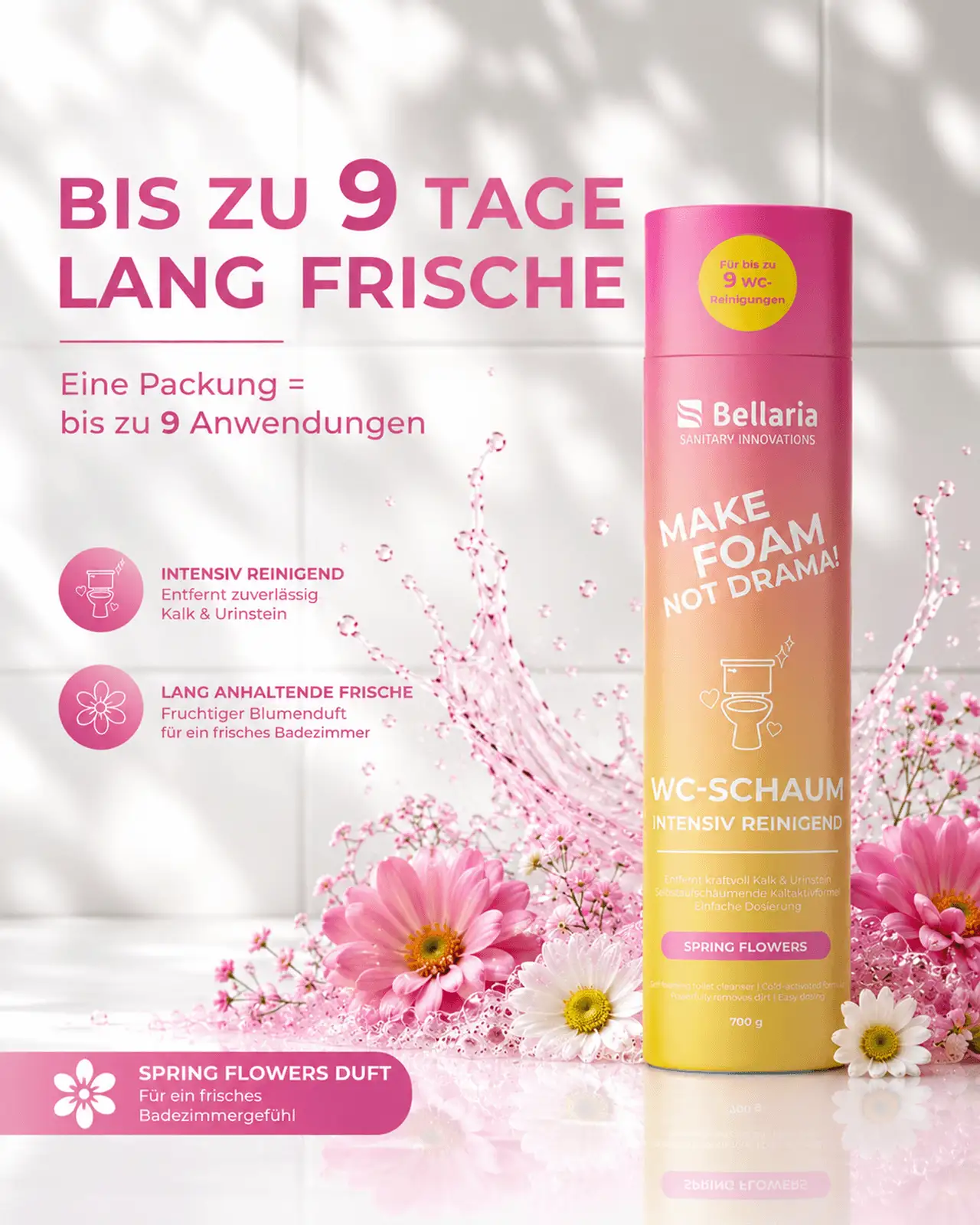 WC Temizlik Tozu "Spring Flower" 700 g