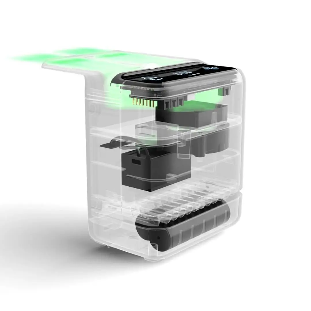 AirCube iç yapısı: iyonizasyon aşamasında hava akışının cihaza girişi